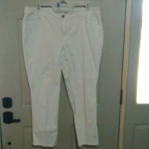 Faded Glory white cotton women pants